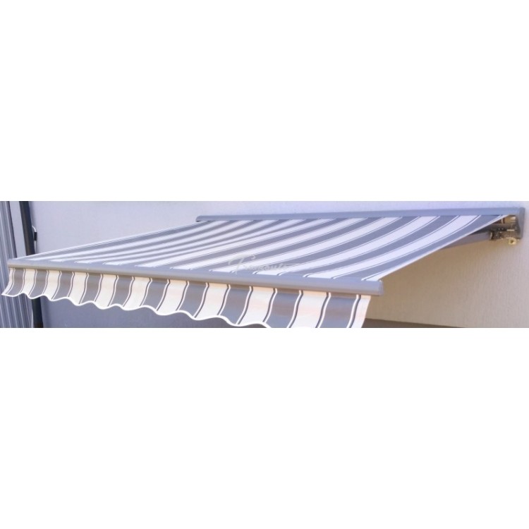 Markiza elektryczna 450x300 Szaro-Szara PREM