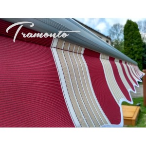 Markiza tarasowa ANTRACYT 250x200 Bordo-Beż PREM