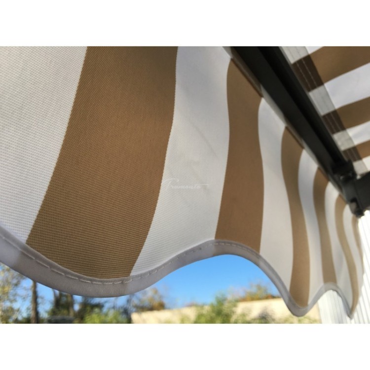 Markiza elektryczna 250x200 Beż-Biała PREM